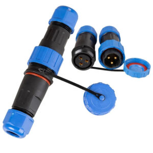 Solder-free Connection IP68 TY20 Docking 3 Pin Straight Outdoor 25A  Male Female Power Plug Circular Waterproof Connectors