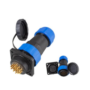 SD28 Square 14P 10A  IP68 Panel Mount Male Female Conector for Led  Outdoor Lighting Cable Electrical Wire Waterproof Connector