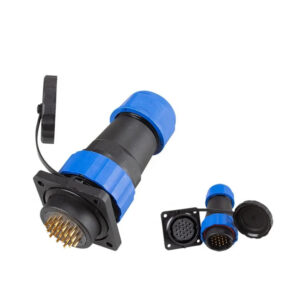 SD28 Square 19P 5A  IP68 Panel Mount Male Female Conector for Led  Outdoor Lighting Cable Electrical Wire Waterproof Connector