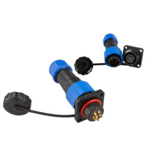 Panel Mount M16 SD16 Square 5pin 5A Outdoor Circular Industrial Male Female Plug Socket Cable Power IP68 Waterproof Connector