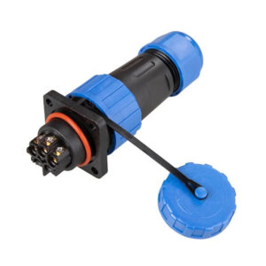 Solder-free Screw TY20 Square 5 Pin Connection IP68  Panel Mount 10A  Male Female Power Plug Circular Waterproof Connectors