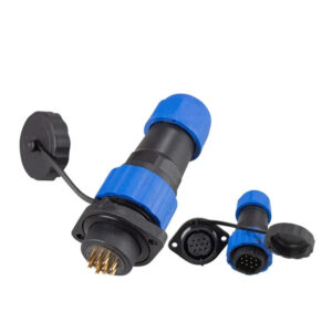 High Quality SP SD20 M20 Flange 10Pin 5A Male Female Threaded Plastic Panel Mount Plug Socket Cable Waterproof Connectors