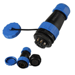 Solder-free Screw Connection IP68 TY28 Back Nut 9 Pin Panel Mount 10A Male Female Power Plug Circular Waterproof Connectors