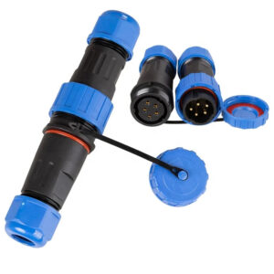TY20 Docking 5 Pin Solder-free Connection IP68 Straight Outdoor 10A  Male Female Power Plug Circular Waterproof Connectors