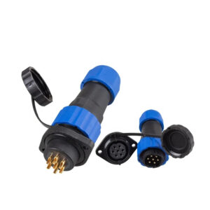 High Quality Threaded Plastic Panel Mount SP/SD20 M20 Flange 7Pin 10A Male Female Plug Socket Cable Waterproof Connectors