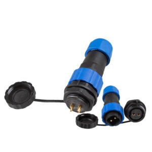 Outdoor Circular Industrial Panel Mount M20 SD20 Back Nut 25A Male Female Plug Socket Cable  Power 2 Pin Waterproof Connector