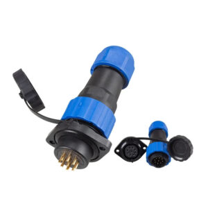 High Quality SD20 M20 Flange 9Pin 5A Threaded Plastic Panel Mount SP Male Female Plug Socket Cable Waterproof Connectors
