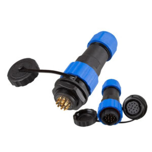 Panel Mount M20 SD20 Back Nut 5A Outdoor Circular Industrial Male Female Plug Socket Cable  Power 14 Pin Waterproof Connector