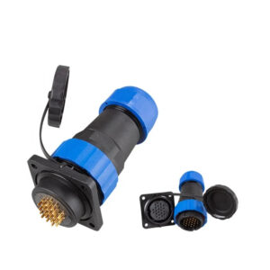 SD28 Square 22P 5A  IP68 Panel Mount Male Female Conector for Led  Outdoor Lighting Cable Electrical Wire Waterproof Connector
