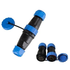 Solder-free TY28Docking 6Pin No Soldering Screw IP68 Straight Outdoor 25A  Male Female Power Plug Circular Waterproof Connector
