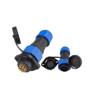 High Quality SD20 M20 Flange 12Pin 5A Threaded Plastic Panel Mount SP Male Female Plug Socket Cable Waterproof Connectors