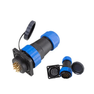 SD28 Square 10P 10A  IP68 Panel Mount Male Female Conector for Led  Outdoor Lighting Cable Electrical Wire Waterproof Connector