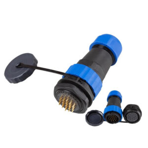 Latest Hot Selling IP68 SD28 Back Nut 19 Pin 5A Threaded Plastic Panel Mount M28 Power Plug Circular Waterproof Connector