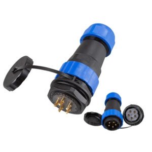 Latest Hot Selling 5 Pin 25A IP68 SD28 Back Nut Threaded Plastic Panel Mount M28 Power Plug Circular Waterproof Connector