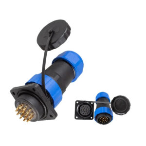SD28 Square 16P 10A  IP68 Panel Mount Male Female Conector for Led  Outdoor Lighting Cable Electrical Wire Waterproof Connector