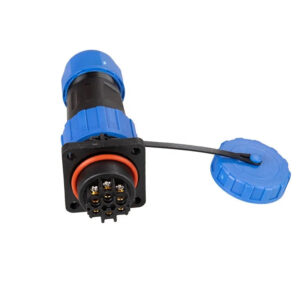 6 Pin TY20 Square Solder-free Screw Connection IP68  Panel Mount 5A  Male Female Power Plug Circular Waterproof Connector