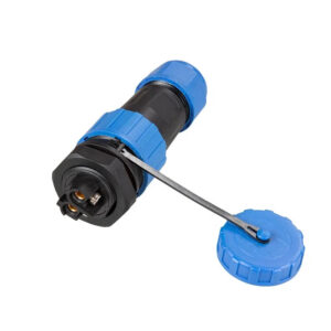 Solderless Screw Connection IP68 TY20 Back Nut 2 Pin Panel Mount 25A  Male Female Power Plug Circular Waterproof Connector