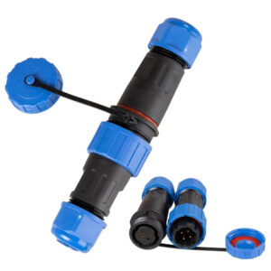 TY16 Dockingt 4Pin No Soldering Screw Connection IP68 Outdoor 5A  Male Female Power Plug Circular Waterproof Connector