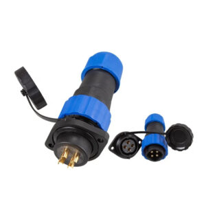 High Quality Threaded Plastic Panel Mount SP SD20 M20 Flange 4Pin 25A Male Female Plug Socket Cable Waterproof Connectors