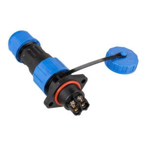 TY13 Flange 2 Pin No Soldering Screw Connection IP68  Panel Mount 5A  Male Female Power Plug Circular Waterproof Connector