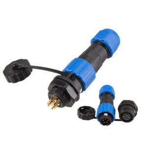 High Quality M13 SD13 Back Nut 5Pin 5A Male Female Threaded Plastic Panel Mount Round Plug Socket  Wire Waterproof Connector