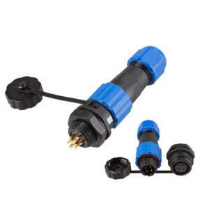 High Quality Threaded Plastic Panel Mount M13 SD13 Back Nut 4Pin 5A Male Female Round Plug Socket  Wire Waterproof Connector