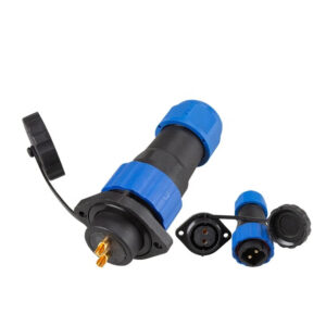 High Quality Threaded Plastic Panel Mount SP SD20 M20 Flange 2Pin 25A Male Female Plug Socket Cable Waterproof Connectors