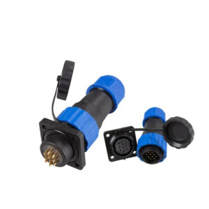 Latest Hot Selling IP68  SD20 Square 10 Pin 5A  Threaded Plastic Panel MountMale Female Power Plug Circular Waterproof Connector