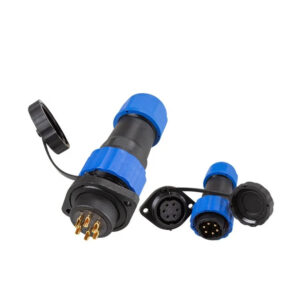 SD20 M20 Flange 6Pin 10A High Quality Threaded Plastic Panel Mount SP Male Female Plug Socket Cable Waterproof Connectors