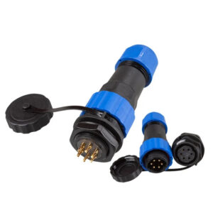 Panel Mount M20 SD20 Back Nut 10A Outdoor Circular Industrial Male Female Plug Socket Cable  Power 6 Pin Waterproof Connector