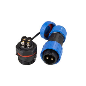 TY16 Back Nut 2 Pin No Soldering Screw Connection IP68  Panel Mount 16A  Male Female Power Plug Circular Waterproof Connector