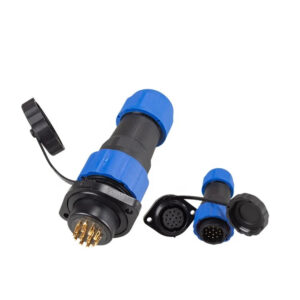 High Quality SD20 M20 Flange 14Pin 5A Threaded Plastic Panel Mount SP Male Female Plug Socket Cable Waterproof Connectors