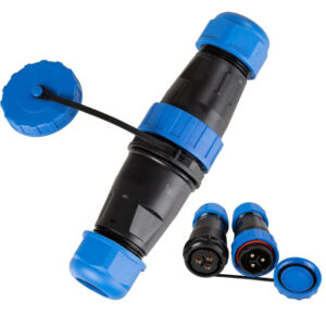 No Soldering Screw Connection IP68 TY28 Docking 3Pin Straight Outdoor 45A  Male Female Power Plug Circular Waterproof Connectors